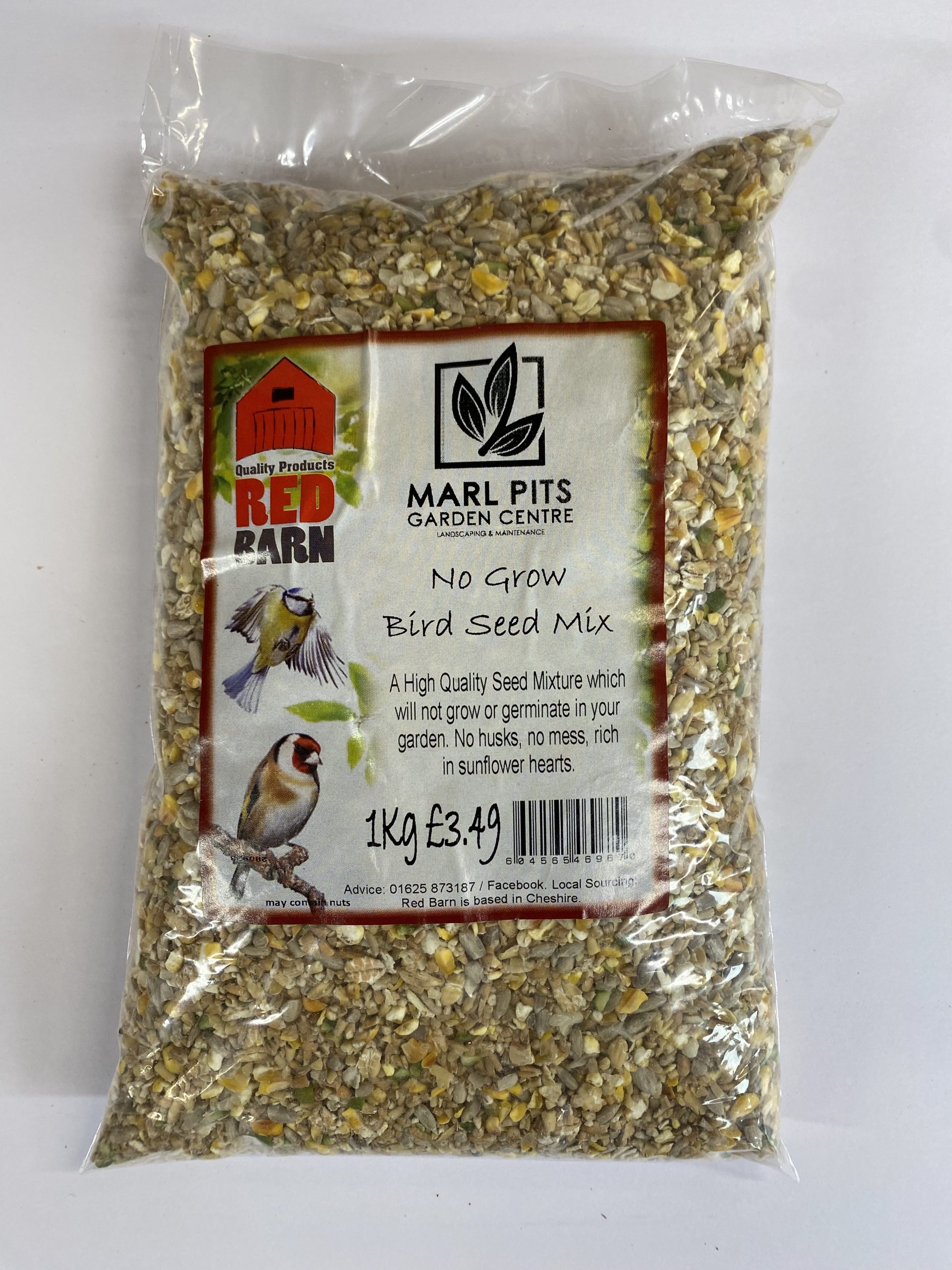 No Grow Bird Seed Mix 1Kg Marl Pits Garden Centre