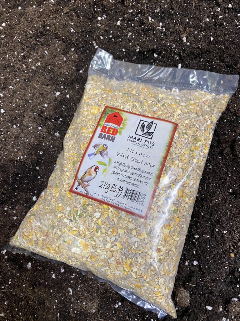 No Grow Bird Seed Mix 2Kg Marl Pits Garden Centre